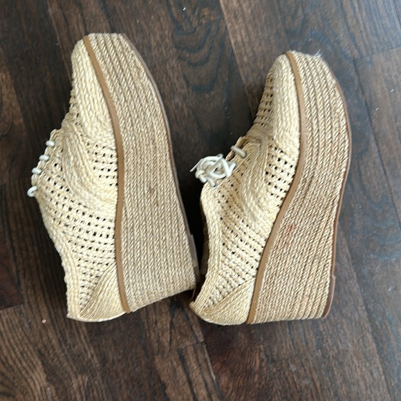 SCHUTZ RAFFIA WOVEN OXFORD ESPADRILLE - Picture 4 of 4